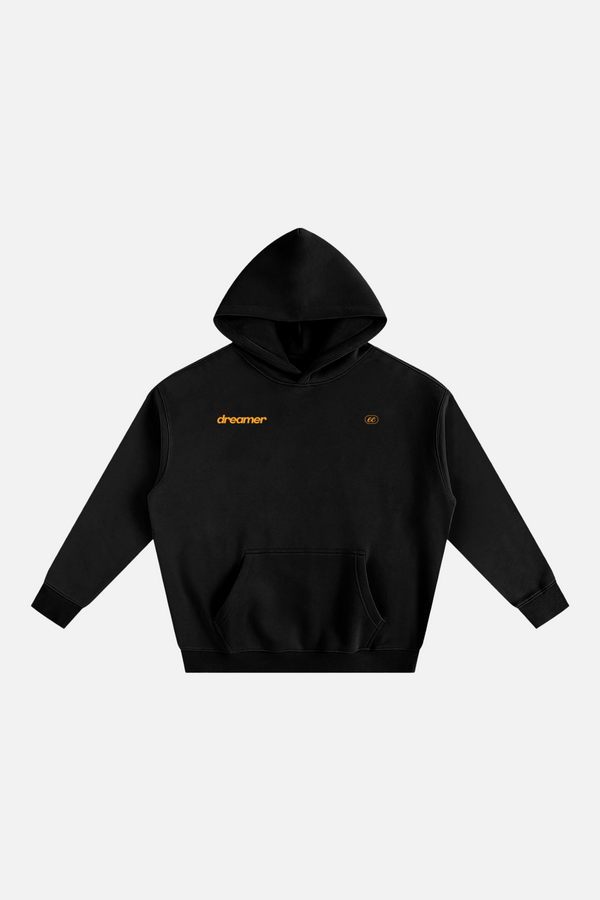 "DREAMER" OVERSIZED HOODIE | MIDNIGHT BLACK