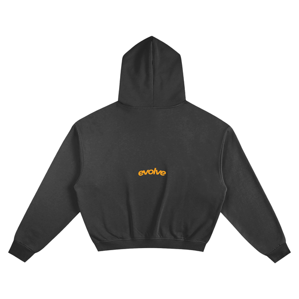 "DREAMER" BOXY HOODIE | NIGHT BLACK