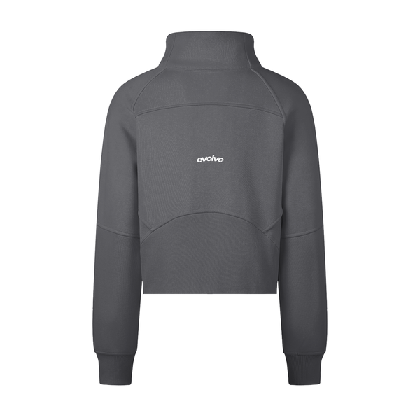 "DREAMER" CROPPED HALF-ZIP