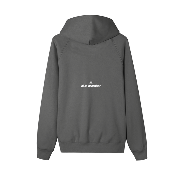 "CLUB MEMBER" ZIP-UP HOODIE